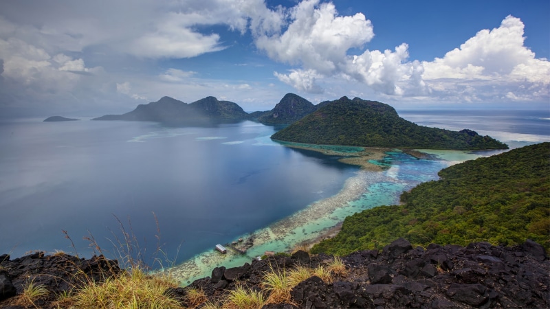  hd, borneo, port, malaysia, 2K, dulang, semporna, bohey, island