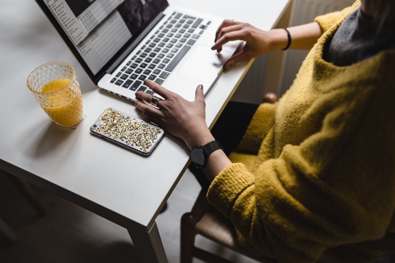 home office, orange juice, typing, scandinavian, indoors, hand, work, casual Clothing, workplace, lifestyles, technology, communication, table, caucasian Ethnicity