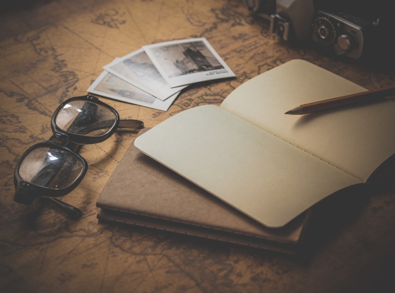 no people, wood - material, Desk, Details, Wooden, blank, Note, indoors, Page, document, Style, Antique, group of objects, eyeglasses, Closeup, framed