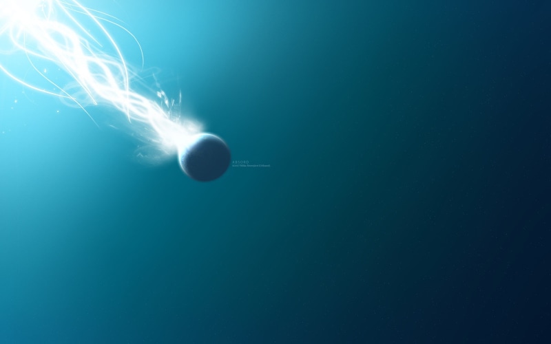 digital art, 1080P, planet, shapes, streaks, minimalism, blue background, space art