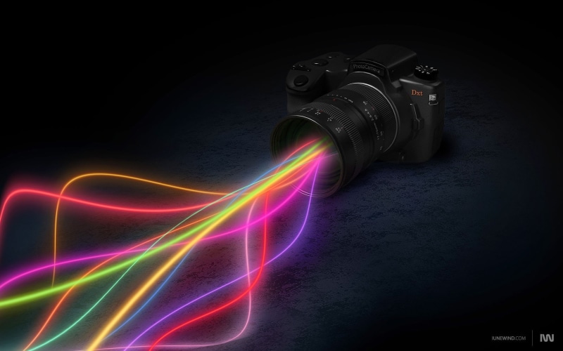 720P, streaks, colorful, digital art, camera
