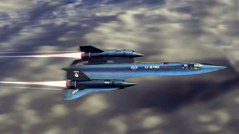 Lockheed SR-71 Blackbird, digital, jet, 1080P, fighter, blue, Military Aircrafts, Aircraft
