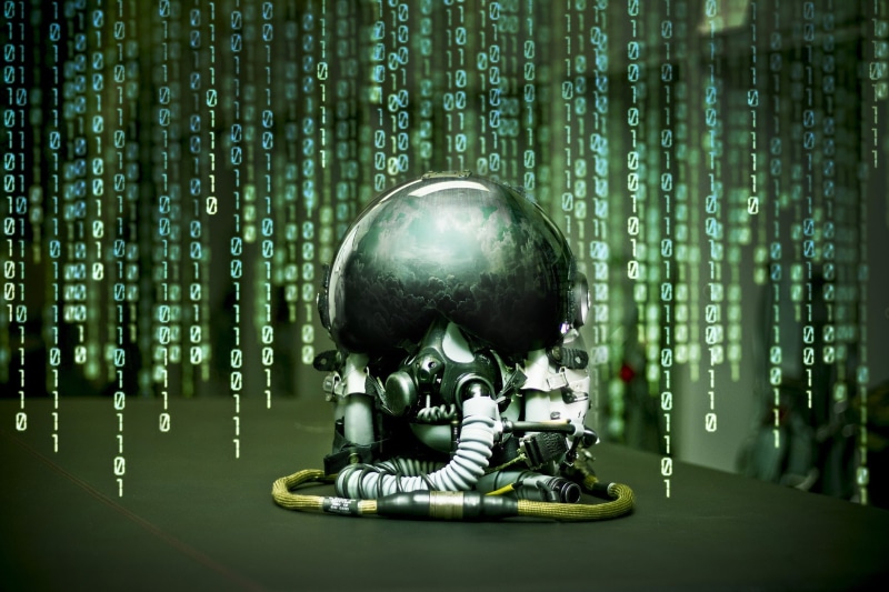 crystal ball, representation, electricity, human representation, futuristic, indoors, no people, digital composite, robot, technology, green color, innovation