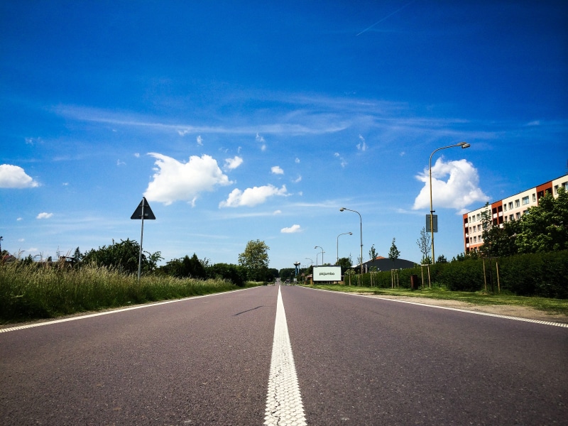 Road, summer, sign, no People, marking, direction, road marking, day, the way forward, symbol, traveling, sky, tree, city, 2K, travel, clouds, Czech, plant