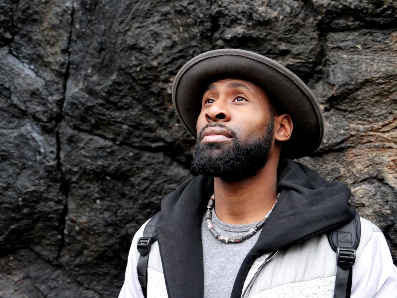 formation, day, beard, serious, hat, contemplation, looking, black, lifestyles, portrait, photography, rock, hood - clothing, looking At Camera, clothing