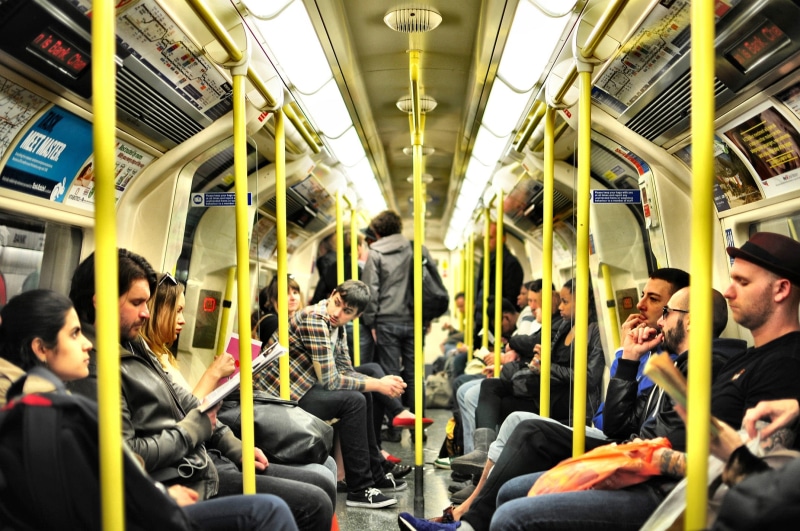 urban life, metropolitan, group of people, tube, real people, vehicle interior, train, large group of people, city, rides, bus, underground, 1080P, rail transportation