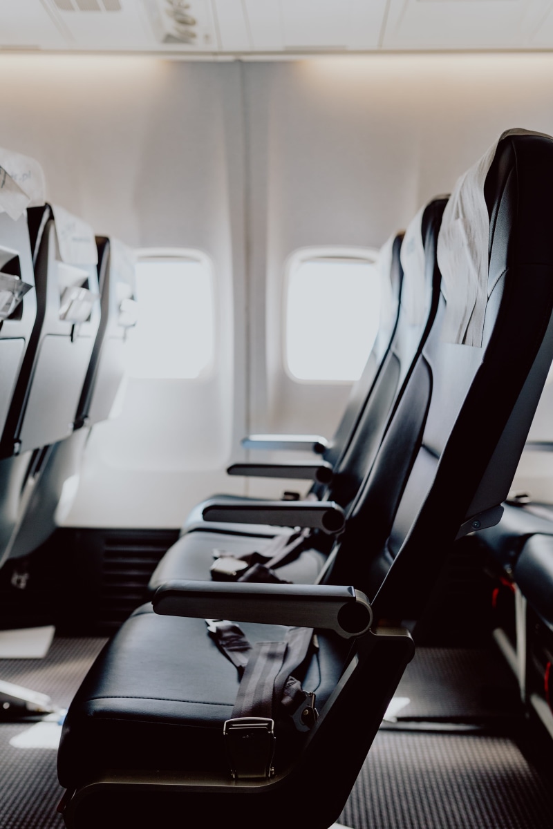 cabin, commercial airplane, in a row, transportation, day, vehicle interior, no people, 5K, empty, airplane seat, fly, journey, interior, mode of transportation