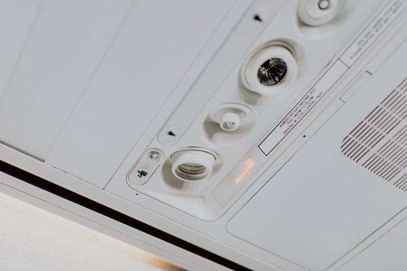 fly, appliance, modern, silver colored, healthcare and medicine, copy space, selective focus, transport, airplane, interior, single object, close-up, business