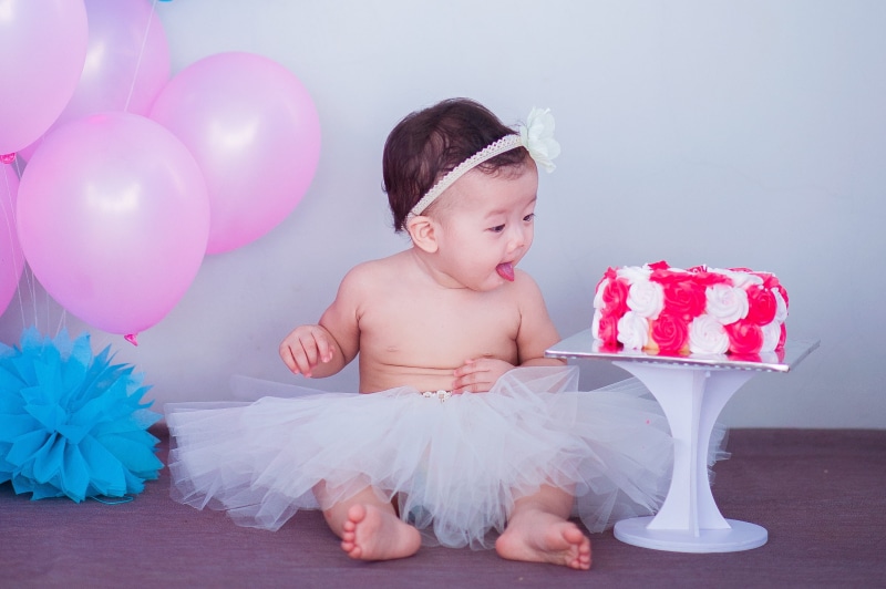 child, infant, innocent, little, balloons, tutu, home, cake, fun, one person, children only, newborn, life, near, clean, innocence, treatment, sitting