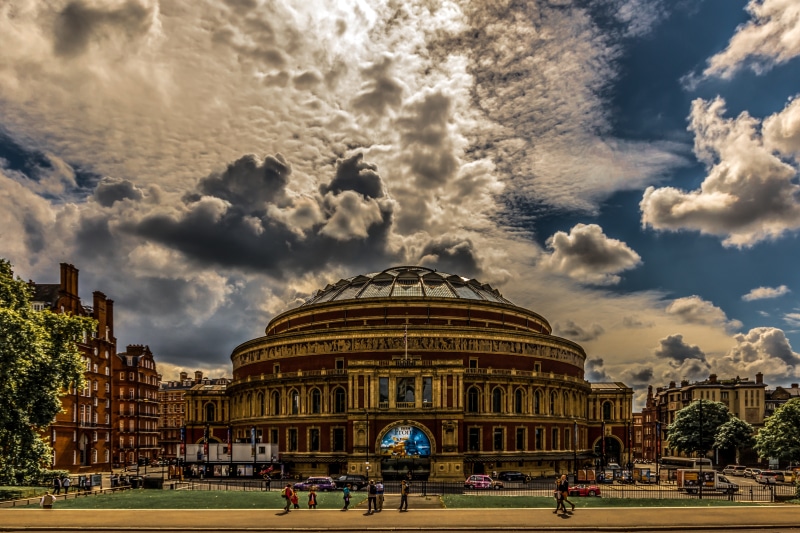 victorian, classical, outdoors, theater, history, building exterior, kensington, famous Place, england, women, london, scene, nature, people, music, sky