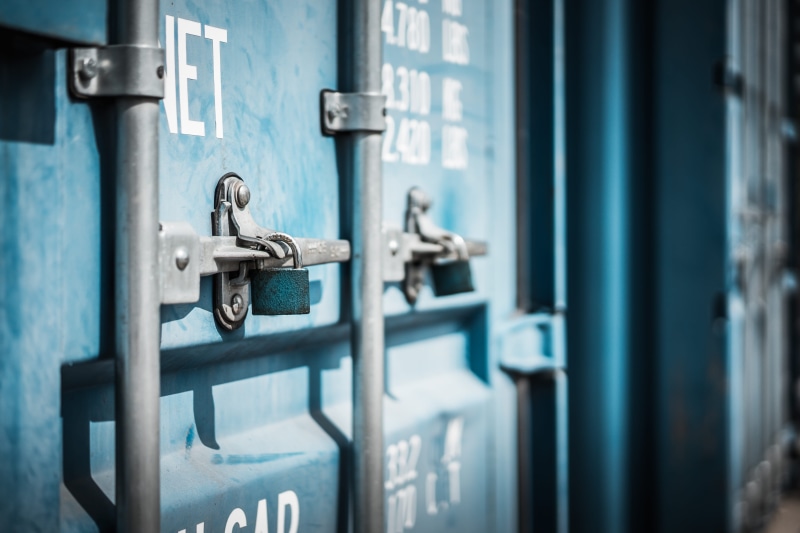 transportation, wood - material, door, lock, steel, no people, ships, Blue, Doors, pipe - tube, Close Up, postal, day, locked, selective focus, silver colored
