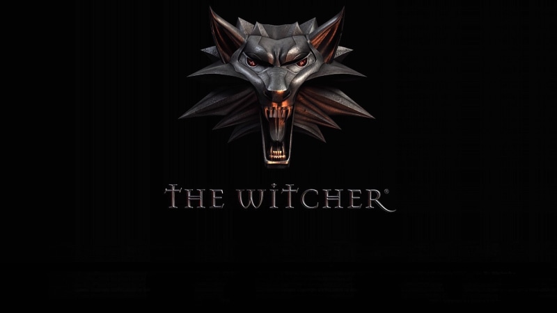 1080P, witcher, mouth, medallion, background, CDProjekt RED, wolf, style, CD PROJEKT RED, amulet, grin, the Witcher