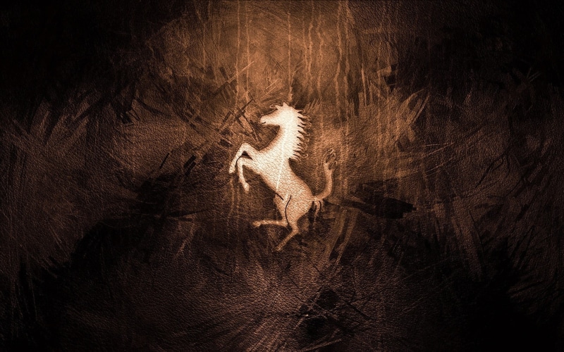 emblem, horse, ferrari emblem, leather, ferrari, logo ferrari, 1080P