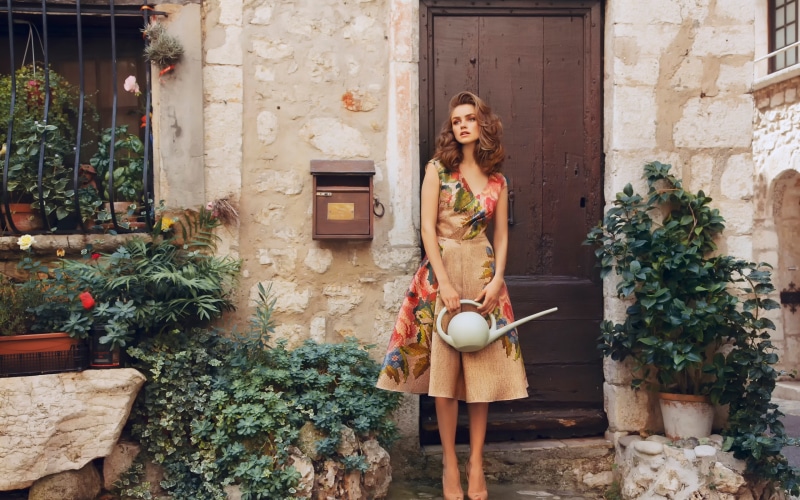 photo, haired, Village, 2K, Retro, brown, Girl, Vintage, woman, Style, Farmer