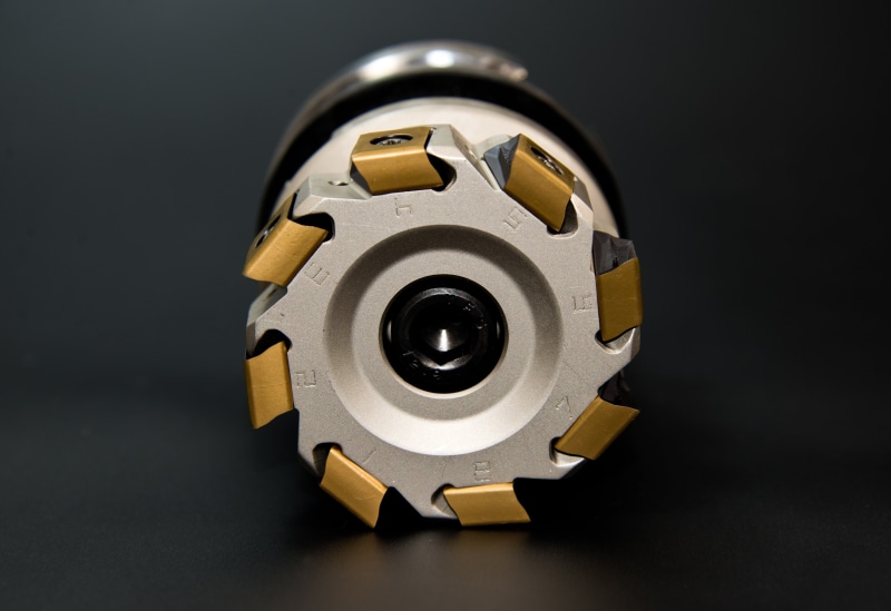 metal, shape, close-up, cut out, copy space, milling machine, mechanics, machining, drill, zerspahnen, black color, drilling head, no people, still life