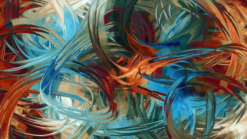 lines, orange, teal, color, water, art and craft, no people, shape, surreal, backgrounds, illustration, surrealism, arts culture and entertainment