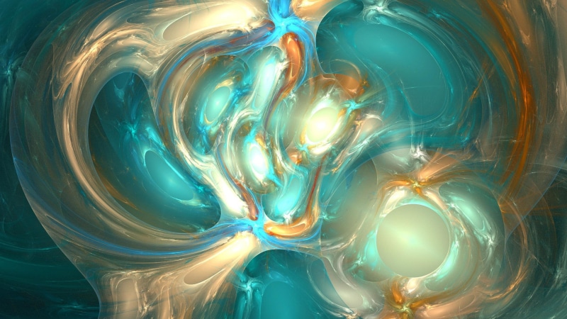 art, teal, orange, shapes, white, shape, abstract, silver, 2560x1440, 2K