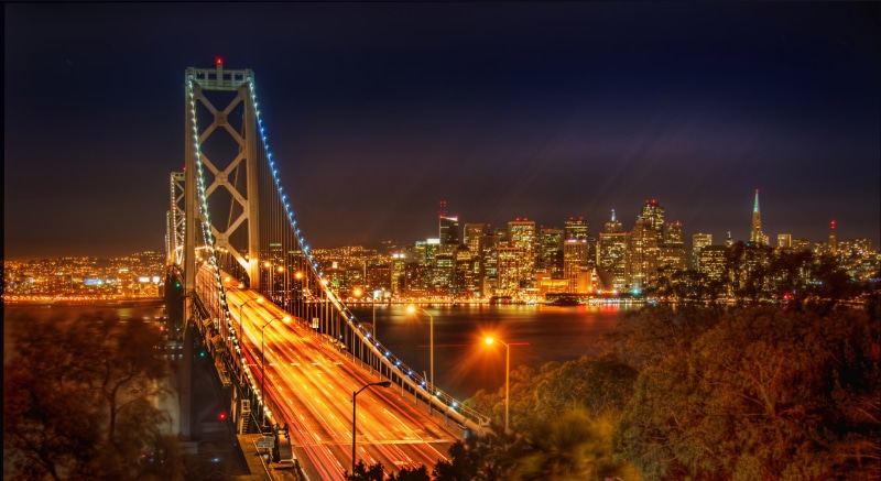 Skyline, 5K, 4K, San Francisco, Bay Bridge