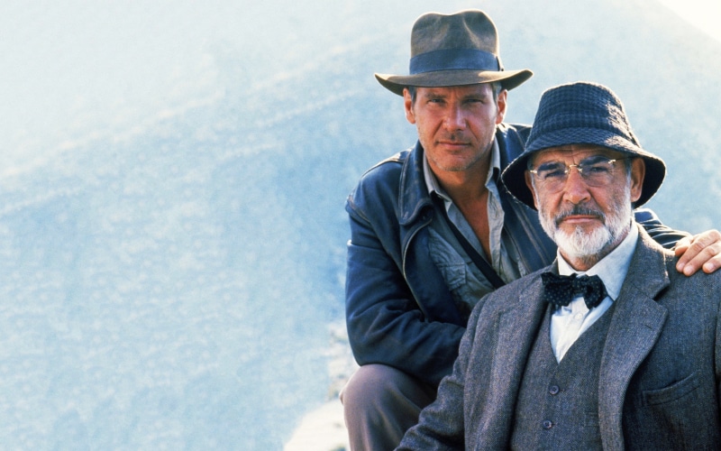 Harrison Ford, 2K, movies, Sean Connery, Indiana Jones and the Last Crusade, hat, looking at viewer, Indiana Jones