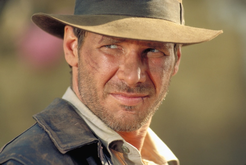 face, hat, look, 1080P, Indiana Jones and the Temple of Doom, Harrison Ford