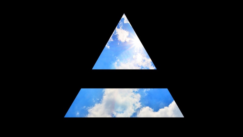 sunlight, day, nature, design, silhouette, built structure, triangle shape, sky, Jared Leto, architecture, 1080P, geometric shape, shape, 30 seconds to mars