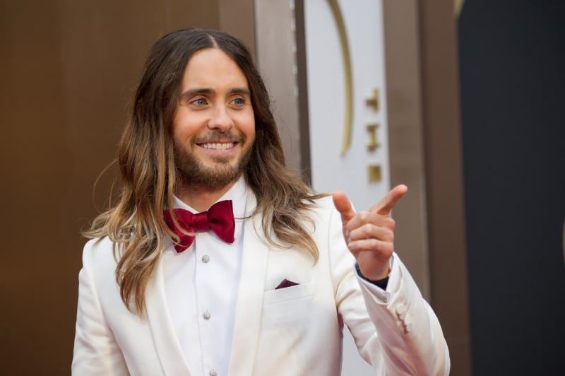 oscar, emotion, looking, smiling, beautiful People, tuxedo, fashion, portrait, well-dressed, beard, best supporting actor, s, suit, jared leto, one Person