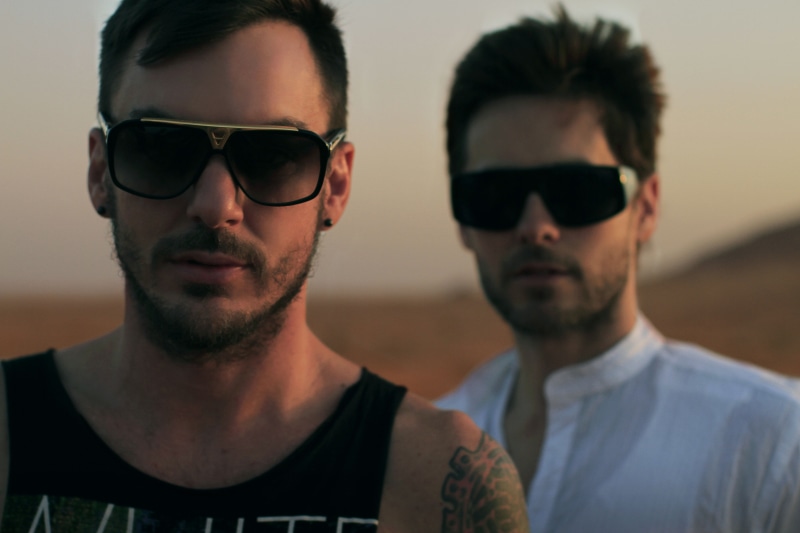 black, 5K, Shannon Leto, couple - relationship, Jared Leto, casual clothing, males, sunglasses, adult, tattoo, fashion, s, tank, cool attitude, young men