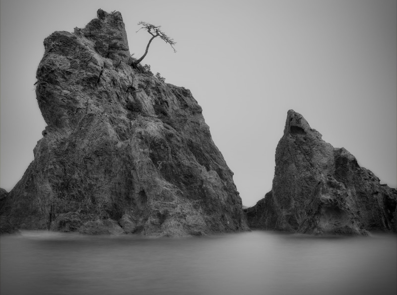 waterfront, clear sky, jodogahama, rock formation, scenics - nature, Cloudy, 4K, rock - object, formation, Monochrome, shark, Long, grayscale, longexposure