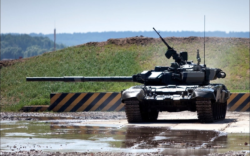1080P, motion, reflection, day, vehicle, plant, government, water, waterfront, military, lake, nature, land, T-90, outdoors, tree, war, mode of transportation