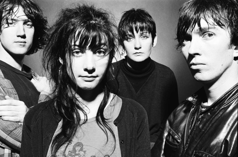 90s, leisure activity, young adult, sister, Bilinda Butcher, indoors, hairstyle, portrait, child, my bloody valentine, front view, boys, lifestyles, looking at camera