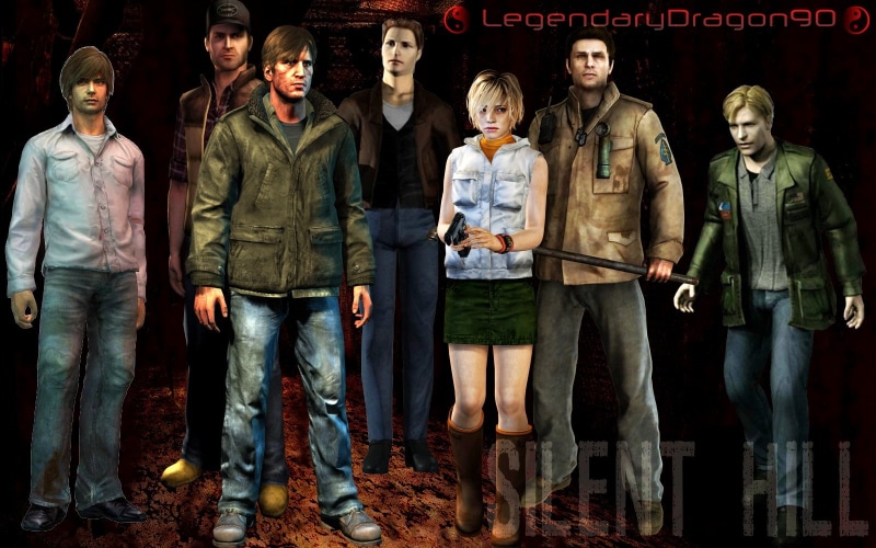 girls, 720P, young men, game, young adult, dragon, front view, teenager, people, young women, women, men, legendary, collage, Silent Hill, jeans