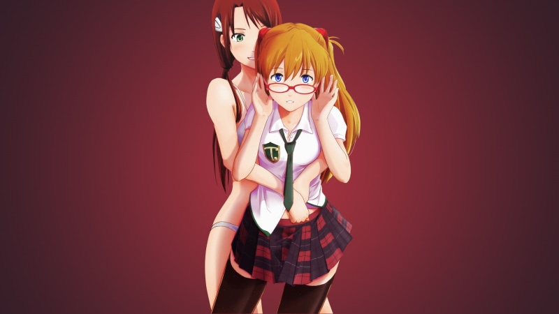 fashion, Asuka Langley Soryu, colored background, fun, happiness, Neon Genesis Evangelion, portrait, emotion, positive emotion, women, studio shot, hair