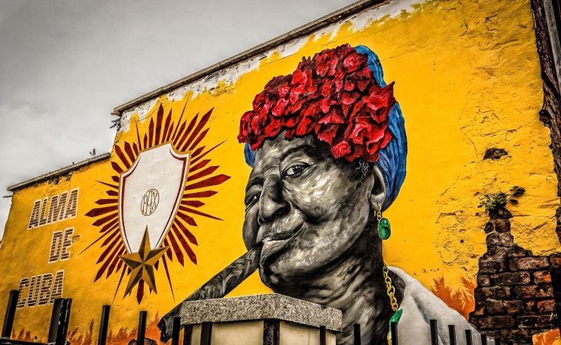 Cuba, human representation, Church, wall - building feature, architecture, low angle view, almadecuba, male likeness, greatbritain, Street, Catholic, Bricks