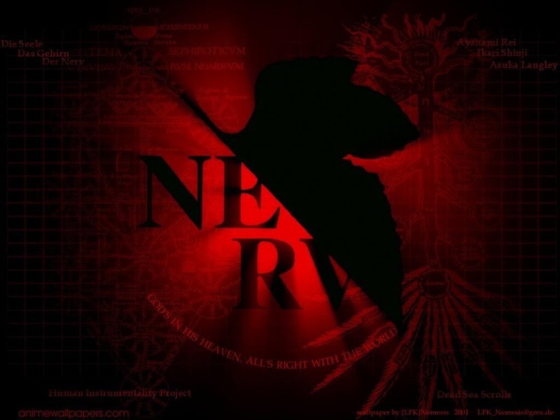 nerv, logo, hd, art, eva, anime, evangelion, 480P