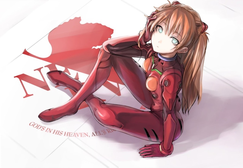 bodysuit, anime, anime girls, hair ornament, Neon Genesis Evangelion, Asuka Langley Soryu, Nerv, armor, 720P