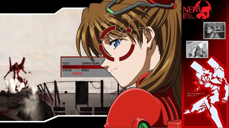 genesis, soryu, anime, 1080P, nerv, neon, langley, eva, unit, asuka, evangelion