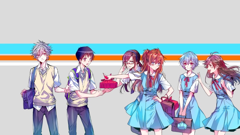 Rei Ayanami, Kaworu Nagisa, Evangelion, Shinji Ikari, 1080P, Asuka Langley Sohryu, Mari Makinami Illustrious, Evangelion: 3.0 You Can (Not) Redo