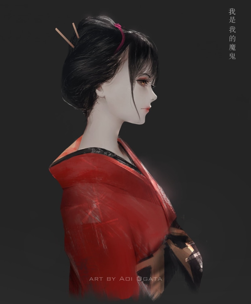 simple background, original characters, anime, 720P, anime girls, Aoi Ogata