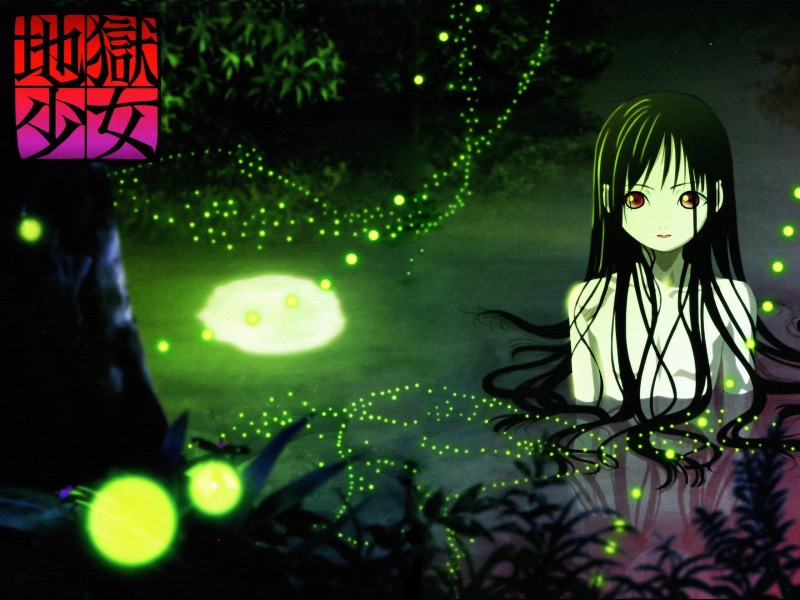representation, anime girls, human representation, lighting equipment, 2K, Jigoku Shoujo, creativity, female likeness, illuminated, nature, tree, art and craft