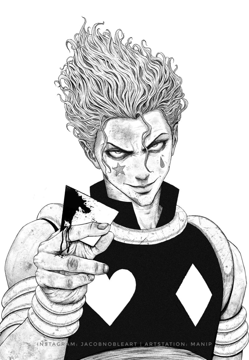 2K, Jacob Noble, digital art, Hisoka (Hunter × Hunter), concept art