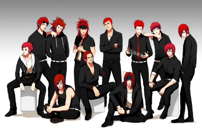 headband, card, mikoto suoh, king of fighters, sha gojyo, dogs: bullets andamp; carnage, abarai renji, hisoka, axel, bleach, saiyuki, anime, turks, slam dunk
