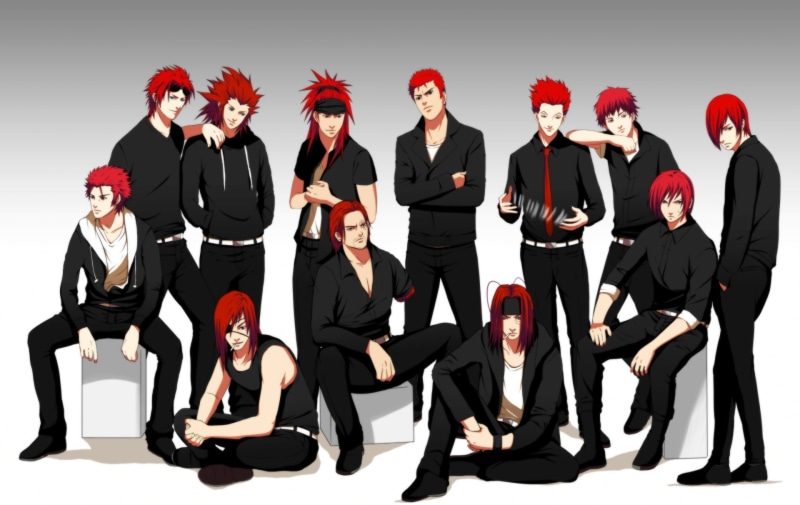 Sha Gojyo, Hanamichi Sakuragi, Anime, Badou Nails, Reno (Final Fantasy), 1080P, Axel (Kingdom Hearts), Sasori (Naruto), Renji Abarai, Mikoto Suoh, Hisoka (Hunter × Hunter)