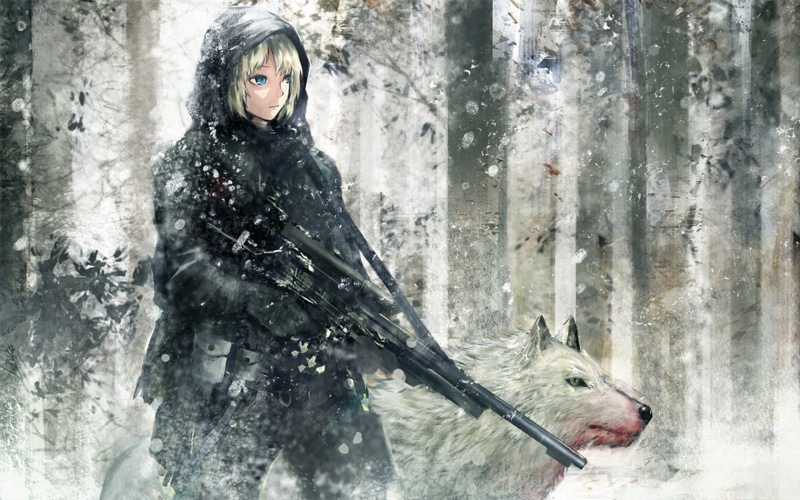 character, woman, horror, one animal, human Face, outdoors, fashion, looking, adult, anime, black Color, animal, 720P, beauty, people, cold - Temperature