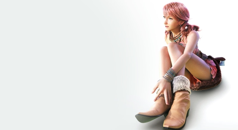 final fantasy xiii, hd, hair, dia, portrait, oerba, copy space, xiii, adult, young adult, contemplation, female, Games, beauty, females, white background