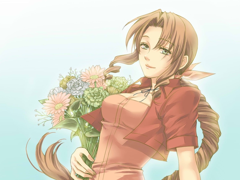 final, art, video, vii, hd, games, Final Fantasy VII, Aerith Gainsborough, 720P, aerith, gainsborough, fantasy