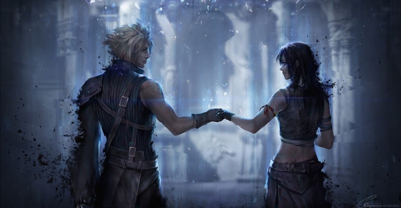 1080P, Tifa Lockhart, Cloud Strife, Final Fantasy