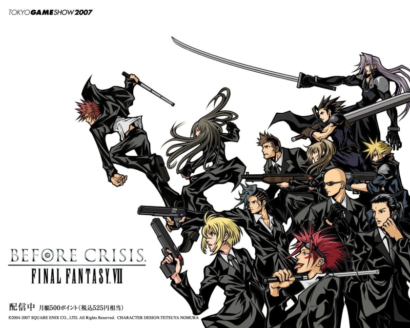 Sephiroth (Final Fantasy), 720P, Rude (Final Fantasy), Cloud Strife, Before Crisis: Final Fantasy VII, Reno (Final Fantasy), Tseng (Final Fantasy), Video Game