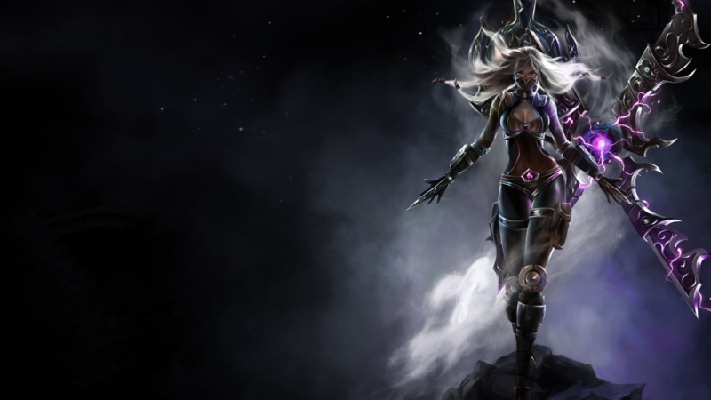 fantasy, lighting equipment, men, power, The game, people, 1920x1080, Smoke, warrior, evil, black Color, dark, nightlife, League of legends, event, copy space