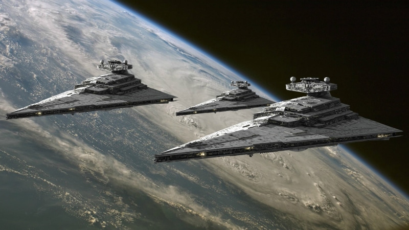 Star Destroyer, sea, transportation, mode of transportation, gray, 1080P, nature, no people, nautical vessel, air vehicle, ice, sky, cold temperature