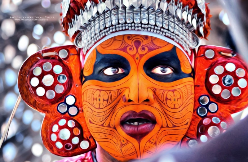 Others, mask - disguise, tribal, mask, creativity, celebration, outdoors, representation, theyyam, disguise, focus on foreground, demon - fictional character